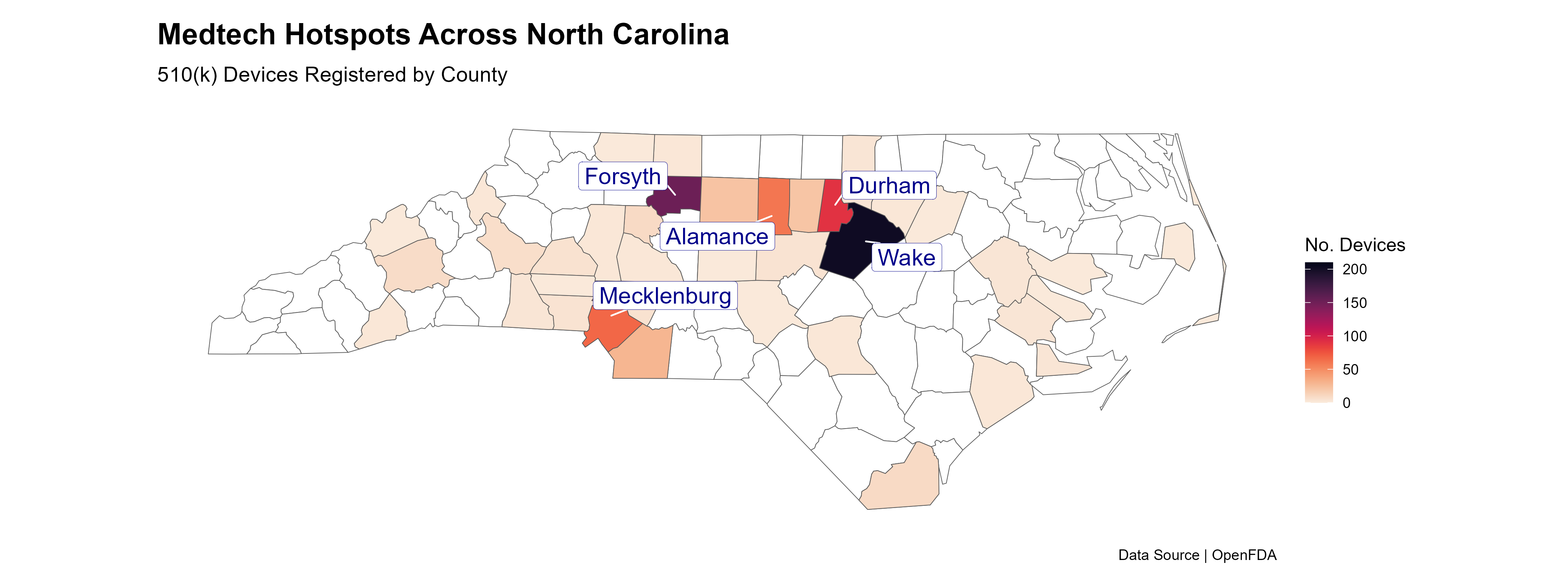 Medtech Hotspots Across North Carolina