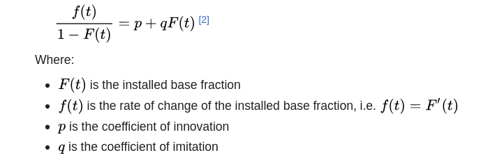 Bass Model Differential Equation